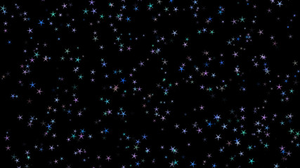 Background of multi-colored stars. Abstract background pattern.