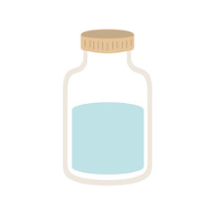 transparent jar isolated icon