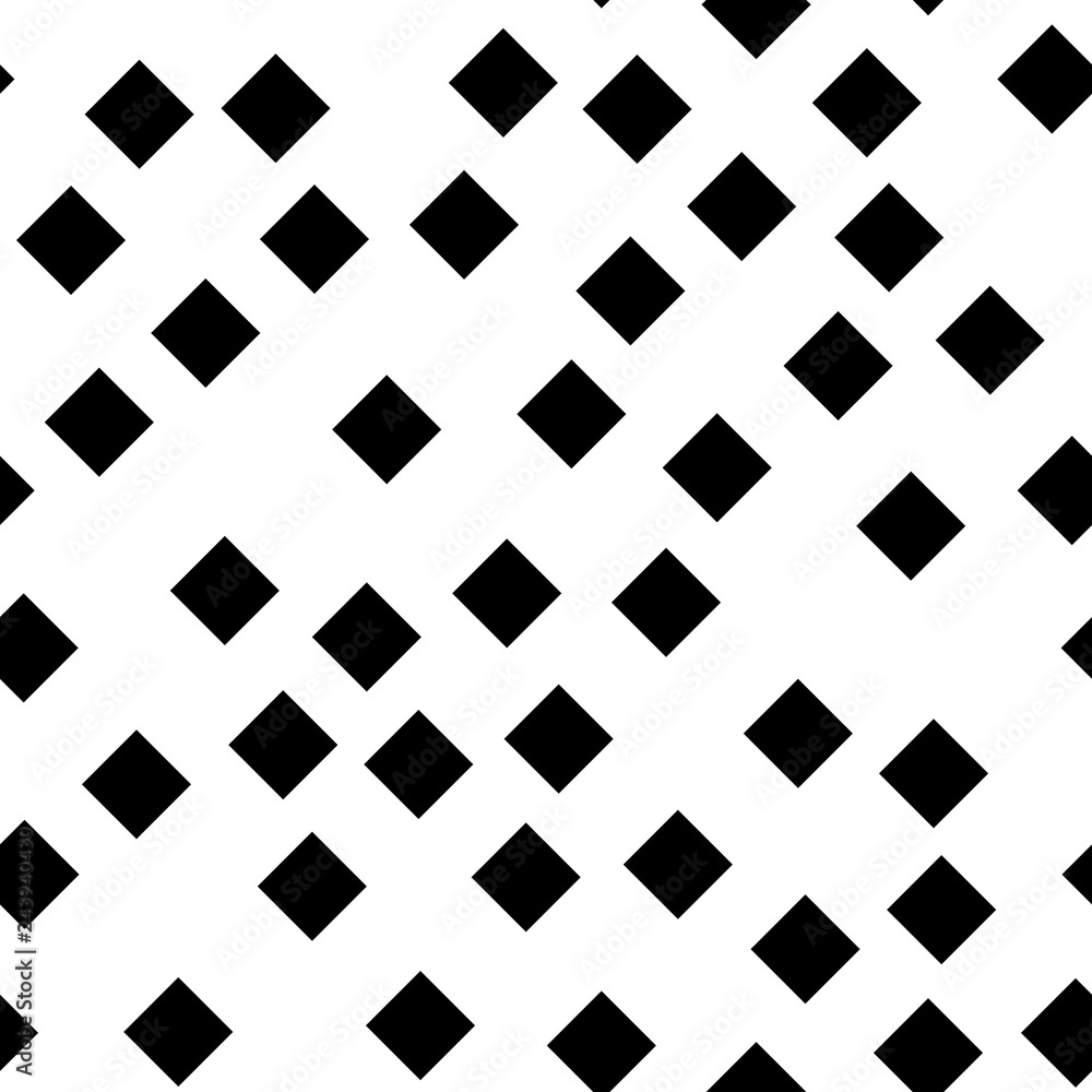 Poster seamless abstract geometric pattern of black squares in random order. simple flat vector illustratio