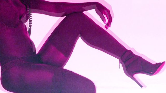 dancer lingerie female party woman leg