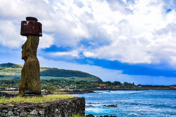moai on easter island