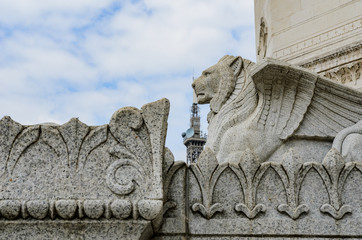 Basilique Notre Dame de Fourvi&egrave;re, Lyon, France.
