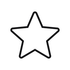 Star Outline Vector Icon
