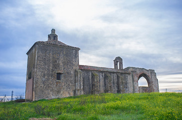 Obraz premium San Gregorio Hermitage Church at Montijo outskirts, Badajoz, Spain