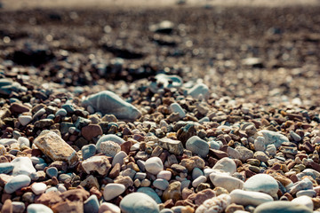 Close-up of rocks on beach - 243951082