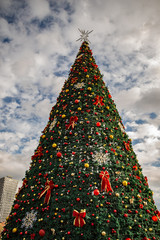 Decorative Christmas tree in Tirana City Center - 243951466