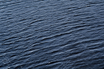 Blue water surface as background