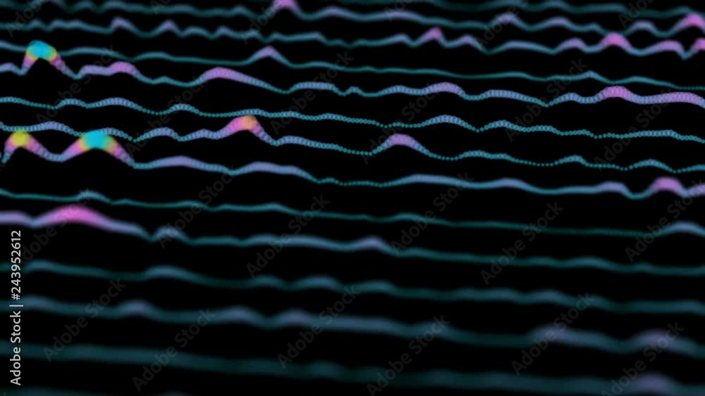 Poster lines transmit rhythm. depth of field. camera rotation.