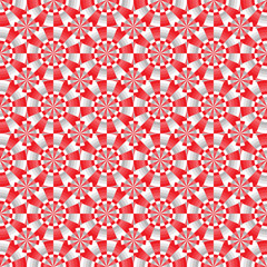 Seamless geometrical red, white and gray pattern