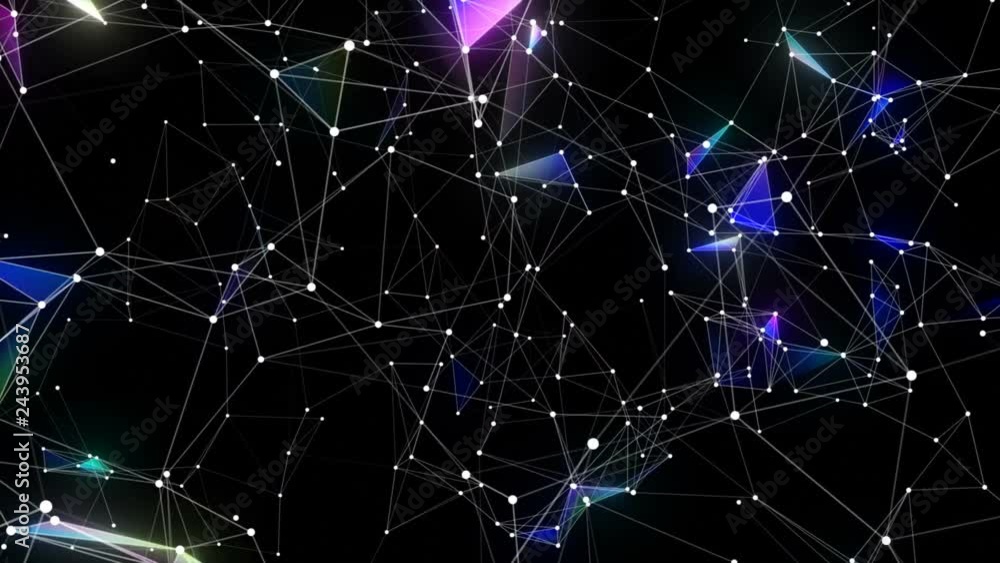 Poster vertical rotation around the cosmic array. seamless loop.