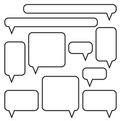 Fototapeta premium Set of speech bubbles.