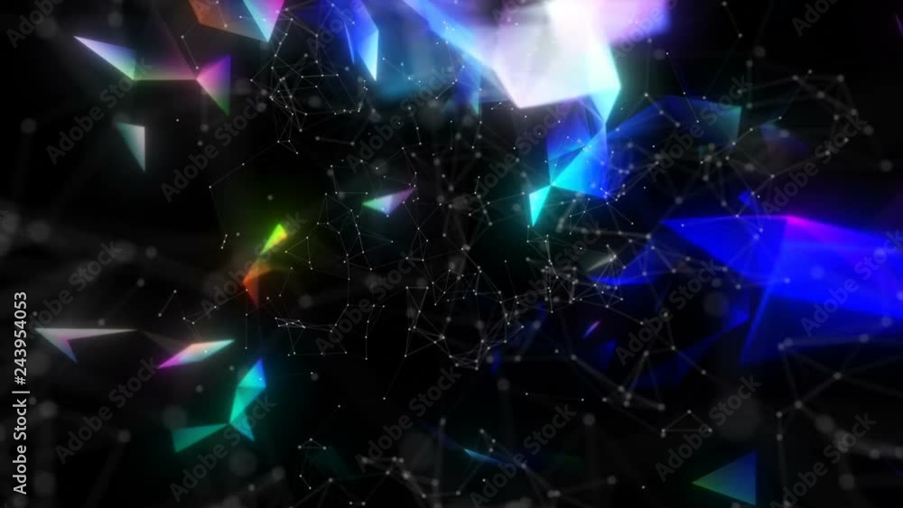 Poster rotation around the cosmic array. seamless loop.