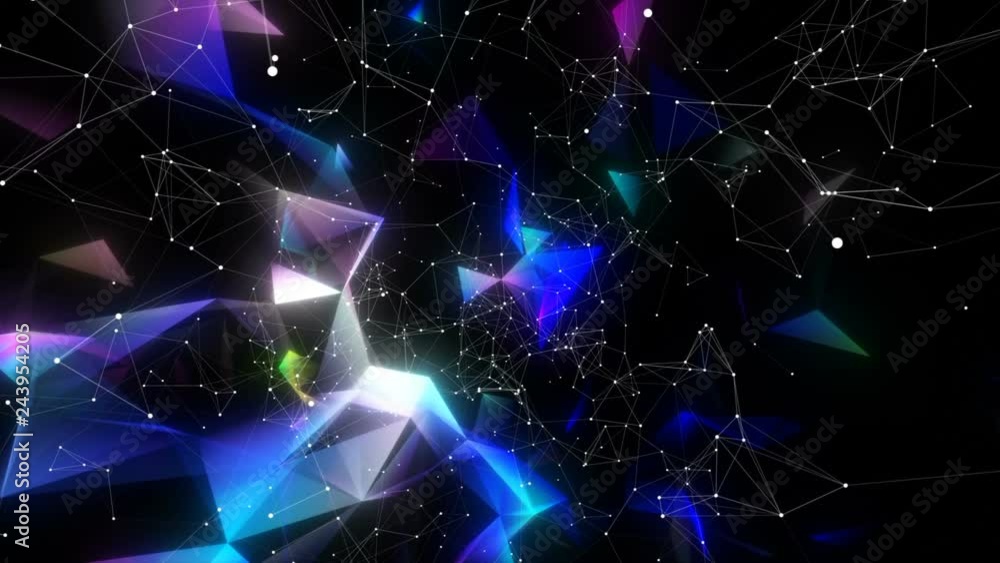 Poster abstract space. seamless loop.