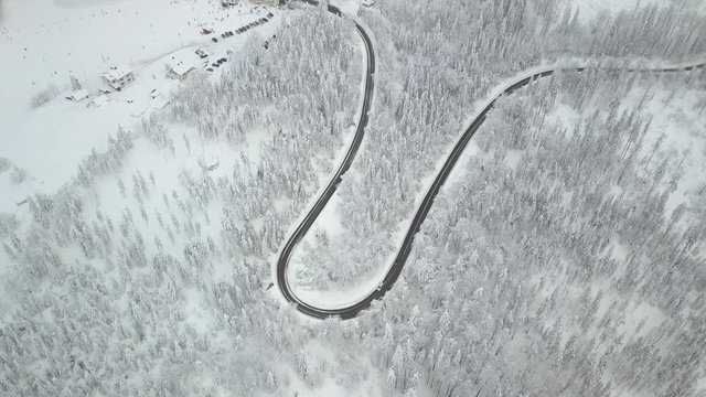 Szczyrk G&oacute;ry Zima z powietrza