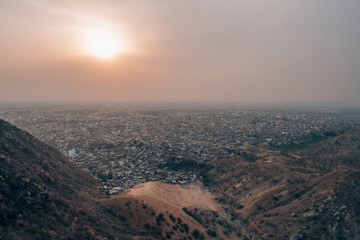 Fototapeta premium Cityscape of Jaipur, Rajasthan in India