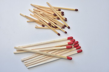  Matches isolated on white background