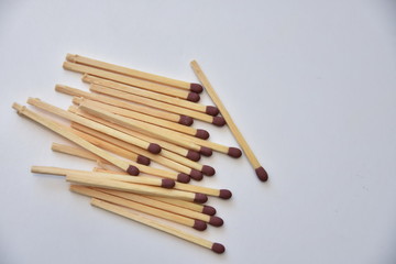  Matches isolated on white background
