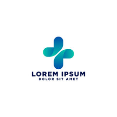 Medical cross creative logo template vector illustration, icon elements