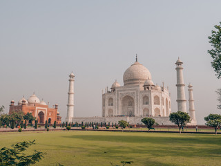 Naklejka premium Taj Mahal in Agra, India