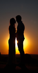 casal por do sol