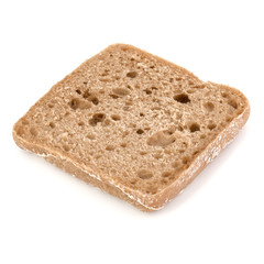 sliced Ciabatta bread isolated on white background cut out