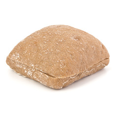 sliced Ciabatta bread isolated on white background cut out
