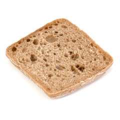 sliced Ciabatta bread isolated on white background cut out