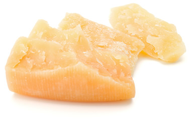 shredded parmesan cheese isolated on white background cutout