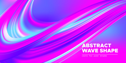 Abstract Wave Flow Background.