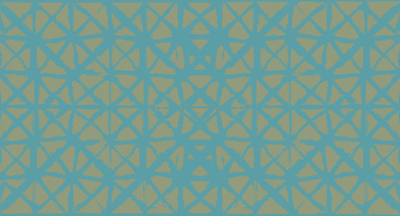 Fototapeta premium Japanese Kimono Vector Seamless Pattern, Artistic Tie Dye Geisha Ornament. Wabi Sabi Ikat Geo Texture, Asian Kimono Textile Watercolour Batik Prints. Texture Shibori Geometric Seamless Summer Pattern.