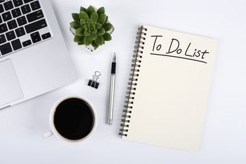 To Do List On Office Desktop - Powered by Adobe