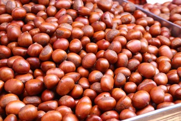 chestnuts seed at street food