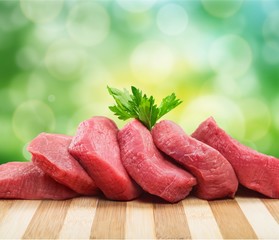 Fresh Raw Meat Background on  background