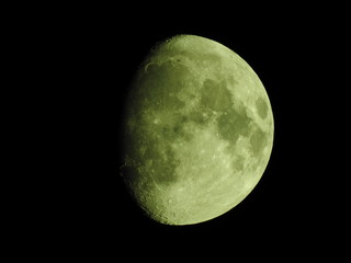 月イメージ素材、2019年1月17日、月齢11.4