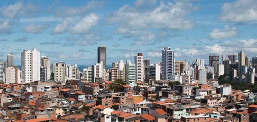 Social inequality - Buildings and favela