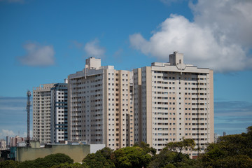 View of residential buildings in the city of Salvador Bahia Brazil