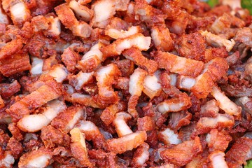 Fried pork at street food