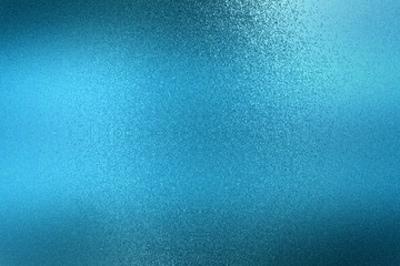Glowing blue metal wall texture, abstract pattern background
