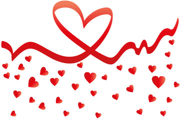 Valentines day background with Heart. Vector illustration