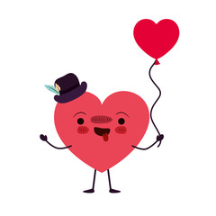 heart love kawaii character