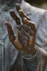 bronze  hand  ,fragment