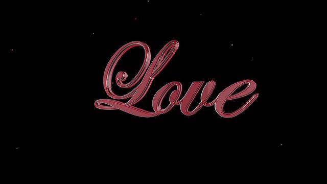 Amor en fondo negro