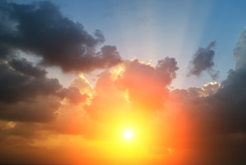 sunlight cloud sunset sky background