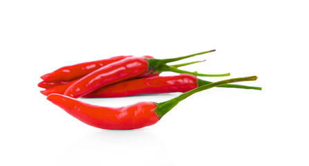 red hot chili pepper isolated on a white background