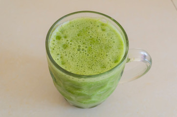 Blend Spondias Dulcis, Spinach, Ginger, and Lime