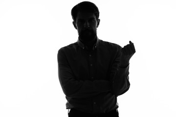 silhouette man shadow