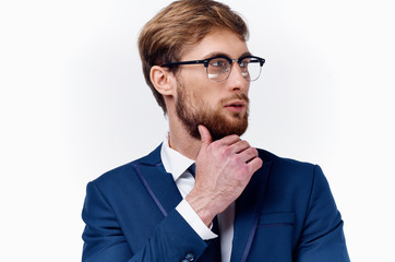 business man with glasses