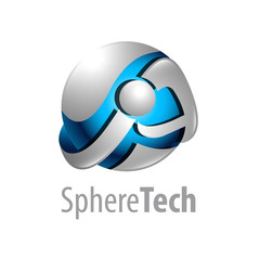 Sphere technology logo concept design. Symbol graphic template element