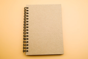 Business concept - Top view collection of black notebook on white background desk for mockup.