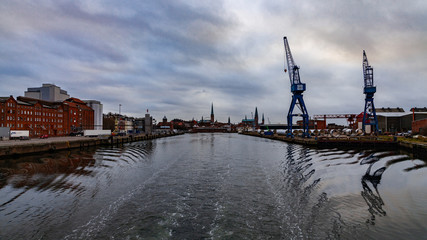 Lübecker Skyline von der Trave